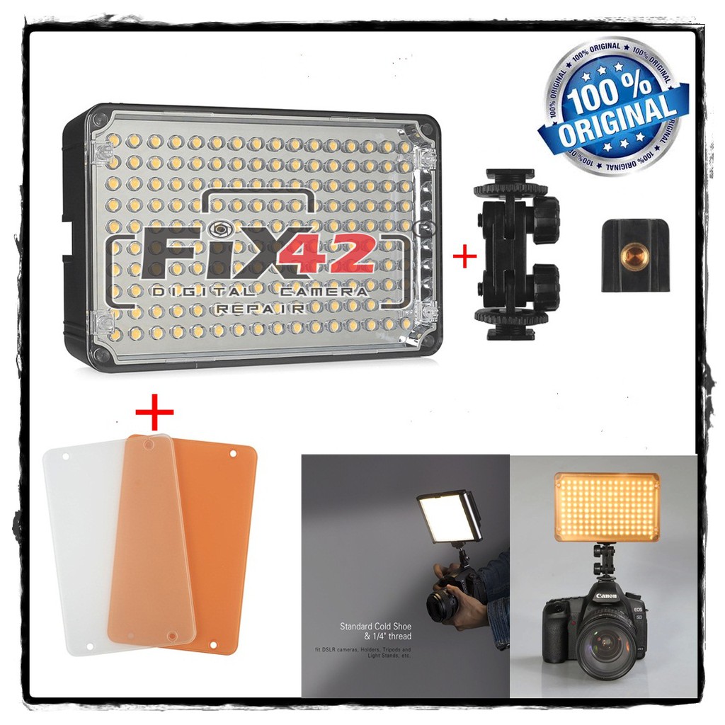 Video Light Aputure Amaran AL-H160 160 LED Free Filter Orange White.