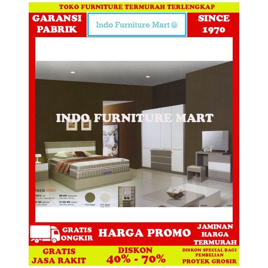 Kamar Tidur Minimalis Set Bedroom Siantano  Fiesta Lp 484Sw 160 X 200