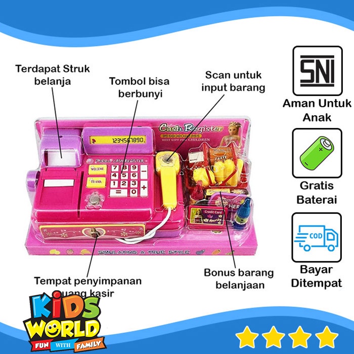 MAINAN ANAK PEREMPUAN MAINAN KASIR KASIRAN EDUKATIF LUCU TERBARU MAENAN ANAK PEREMPUAN CEWEK MURAH