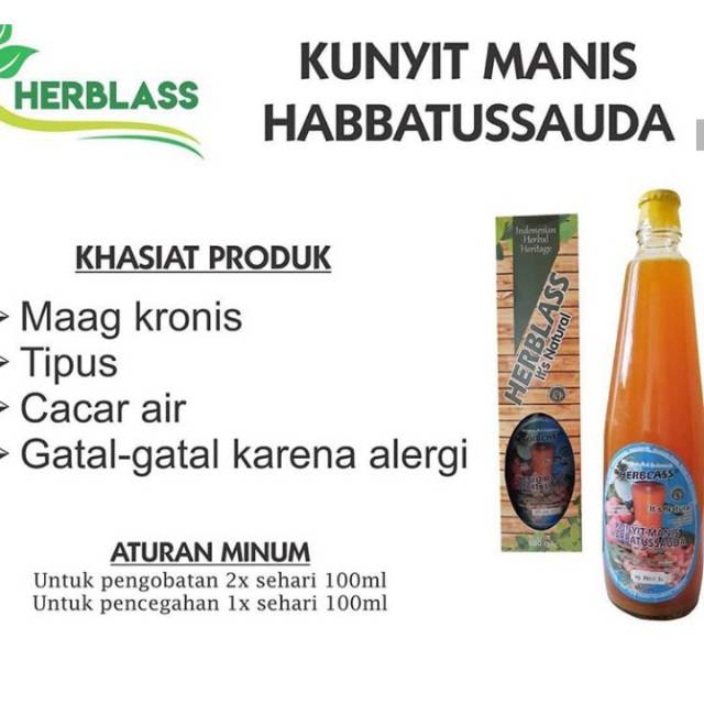 

HERBLASS KUNYIT MANIS HABBATUSSAUDA