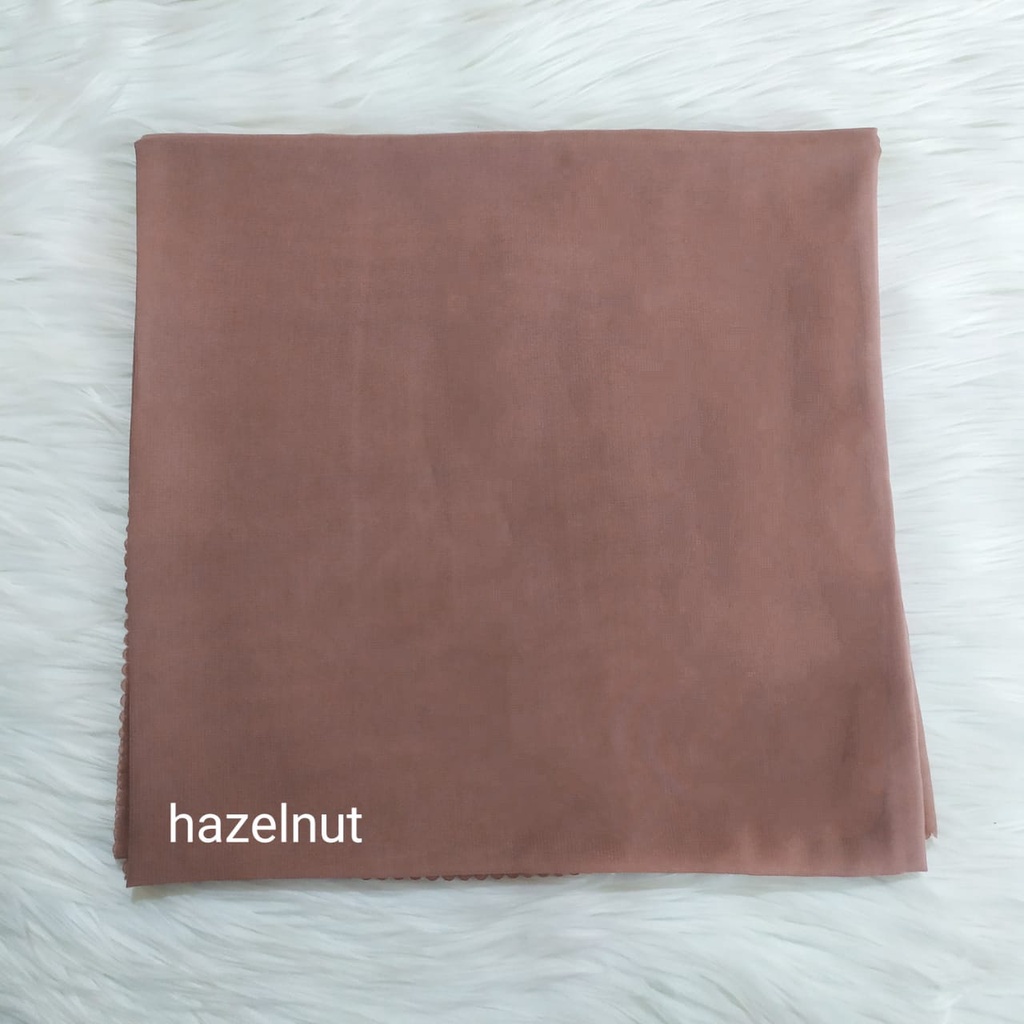Bella Square Jumbo Syari 130x130 Lasercut / bella syar'i/ segiempat jumbo/ Jilbab LC-Hazelnut