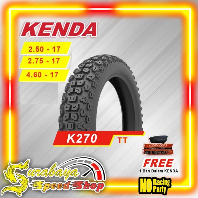 SALE Ban Motor Kenda K270 TubeType TT Ring 17 Ukuran 460