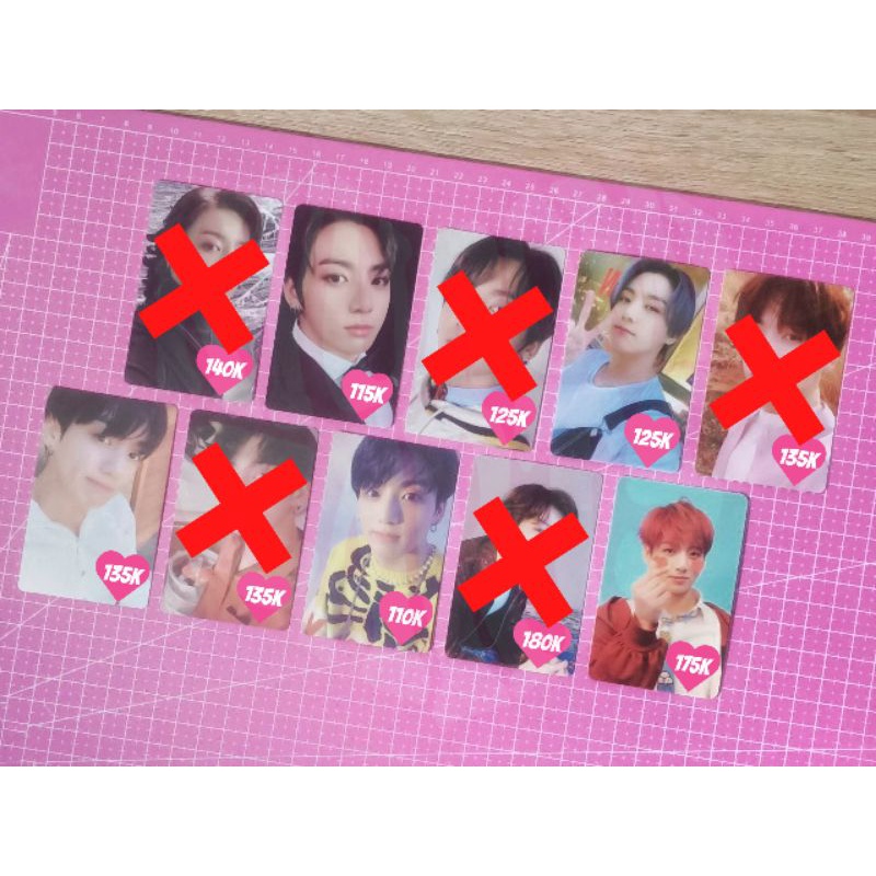 bts jk jungkook pc photocard mots7 persona v2 v3 v4 ly love yourself tear y ans f answer butter pob 