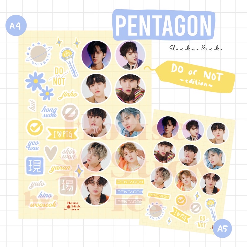 Stiker Kpop Pentagon Do or Not / Cerberus Edition