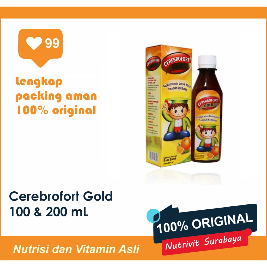 CEREBROFORT GOLD JERUK 200ML