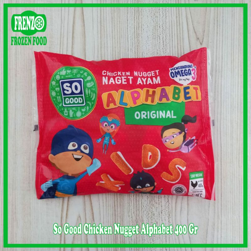 

So Good Chicken Nugget Alphabet 400 Gr