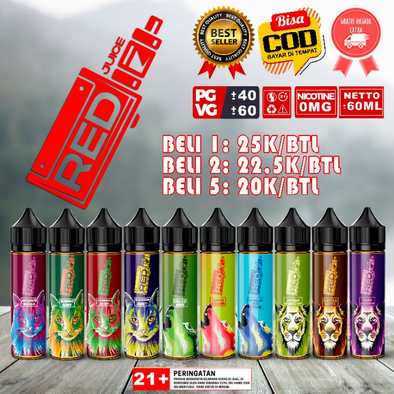 PROMO LIQUID LIQUIDS LIQUID TERMURAH Freebase 60ml NIC 0mg