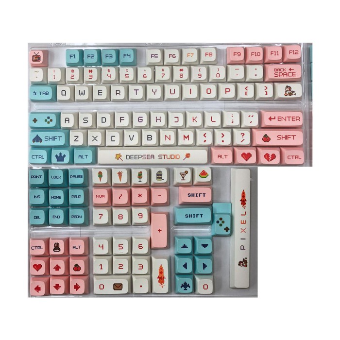 KEYCAPS PBT PIXEL XDA PROFILE SUBLIM MECHANICAL KEYBOARD PIXELS