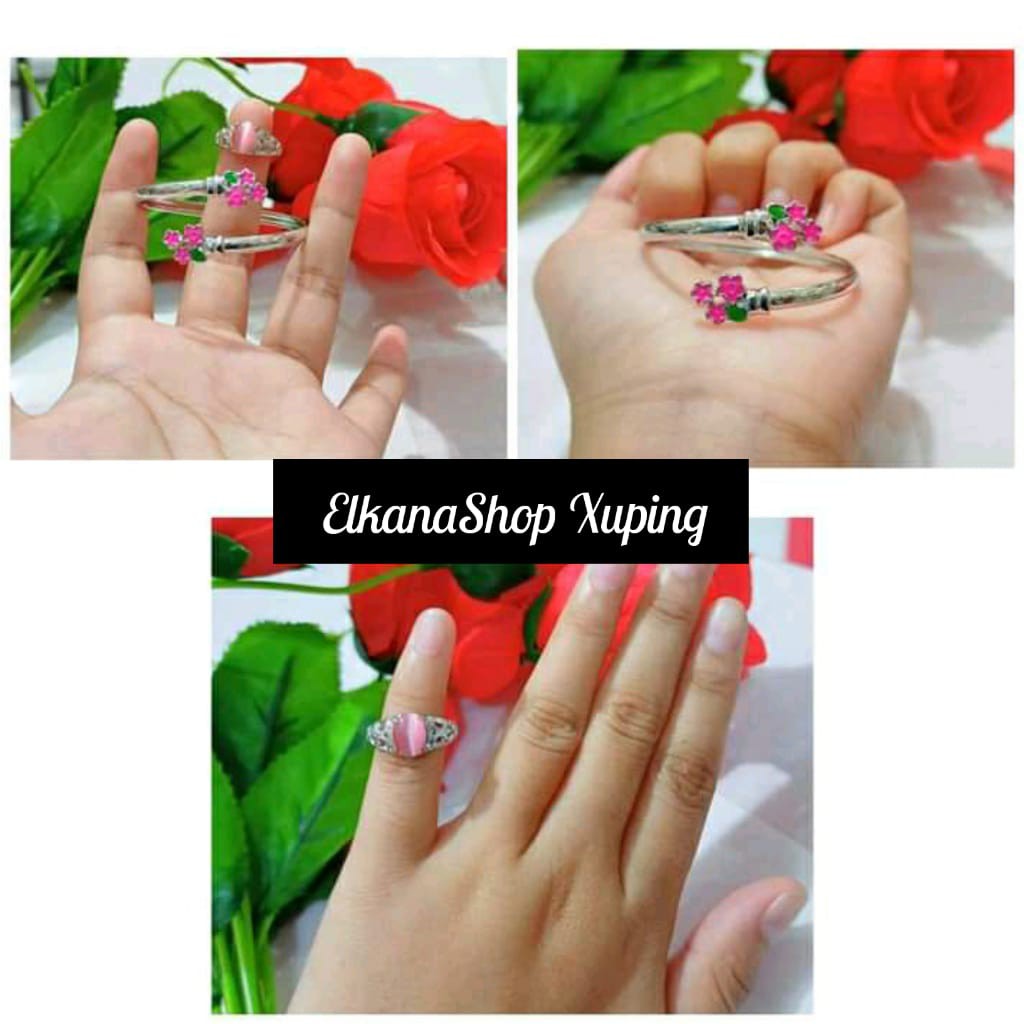 Gelang anak benggel free cincin cat xuping