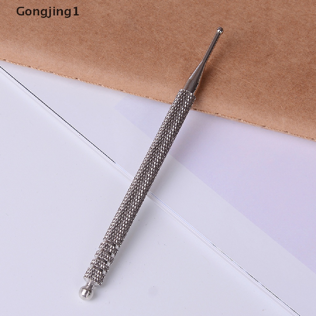 Gongjing1 Alat Pijat Akupuntur Telinga Auricle Flexible Warna Silver