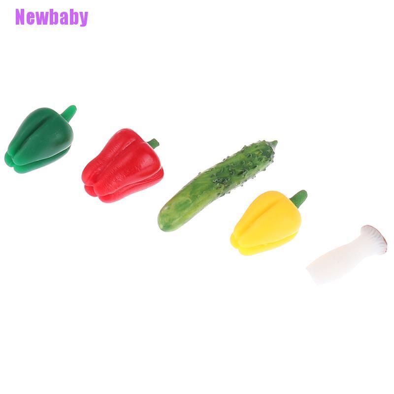 Newbaby Mainan Miniatur Sayuran Skala 1: 12 Untuk Aksesoris Rumah Boneka