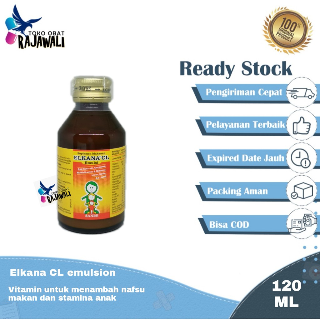 elkana cl emulsion 120ml vitamin anak