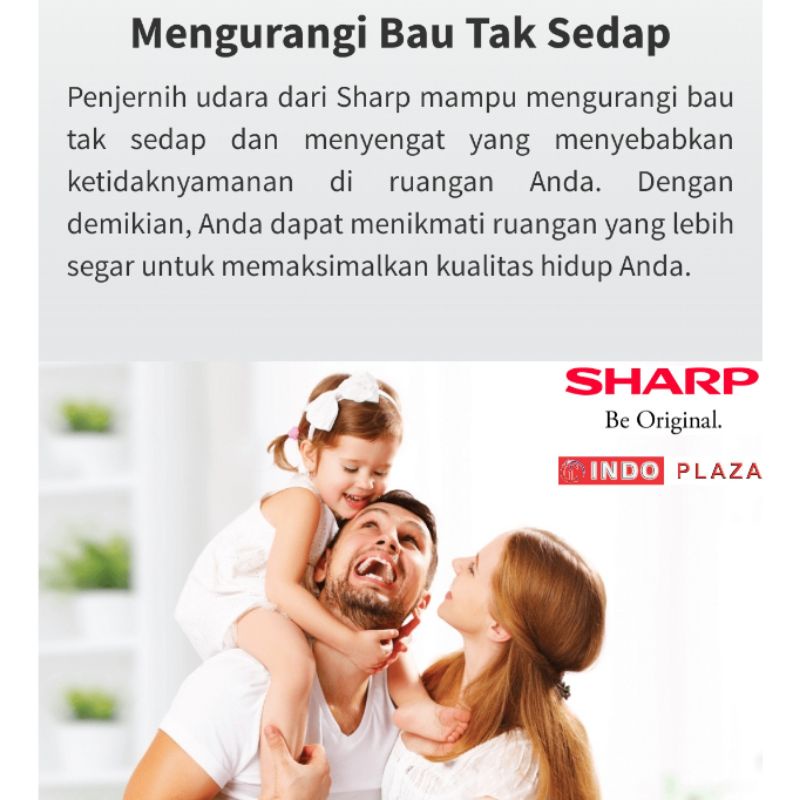 AIR PURIFIER SMART SHARP FP-J80Y-H Cakupan area 62 m2