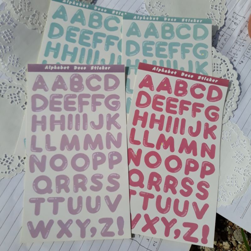 

kisscut stiker alphabet sticker deco alphabet stiker deco polaroid
