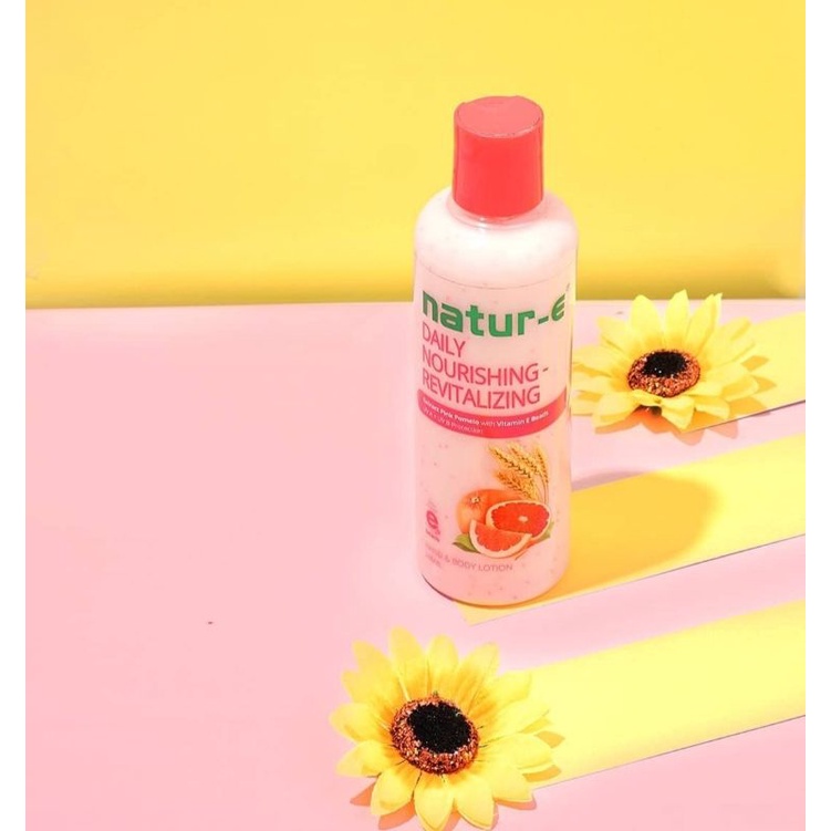 ☀️cahaya acc☀️NATUR-E daily nourishing revitalizing lotion extract pink pomelo