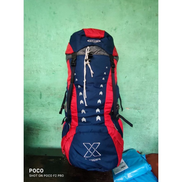 Tas Gunung H-Ride # Tas Gunung TNf 60 liter # Tas Gunung click 60 + 5 liter # Tas Ransel Hiking # Tas Ransel outdoor # Tas Gunung Carrier Busa tebel Pake prem