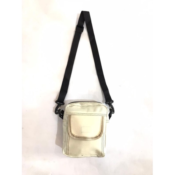 Shoulder bag micro polos cream material cordura/tas polos shoulder bag warna cream premium brand stylish unisex