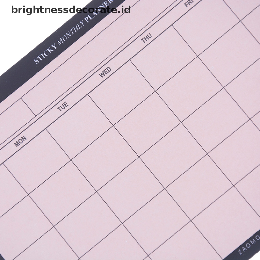 [birth] Creative simple desktop schedule planner monthly plan mini notebooks efficiency [ID]