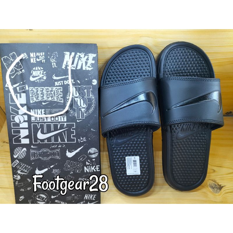 SANDAL NIKE SLIDE CEKLIS BLACK PRIA/WANITA / SANDAL SELOP NIKE GRADE ORI