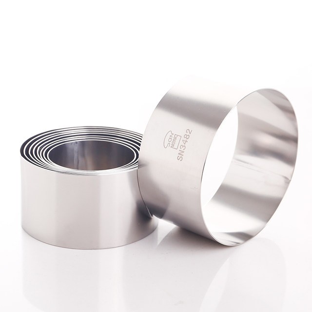 Sanneng SN3482 - Round Mousse Ring / Cetakan Ring Cake Roti Bulat 10cm
