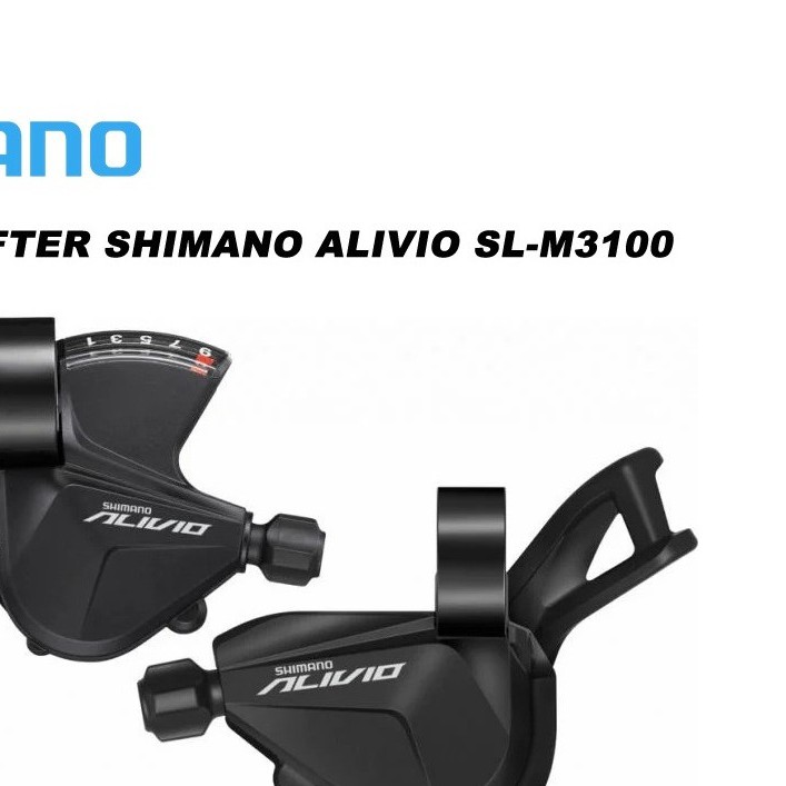 SHIFTER SEPEDA SHIMANO ALIVIO SL M3100 LEFT RAPIDFIRE PLUS 3 SPEED ORIGINAL-2