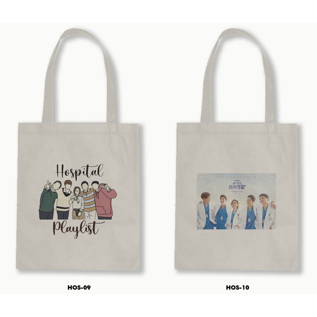 TOTE BAG BLACU - HOSPITAL PLAYLIST /DRAKOR NETFLIX