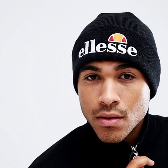 Ellesse Logo Beanie in Black Original
