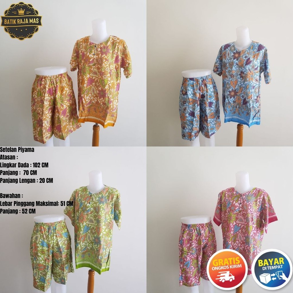 Setelan Piyama Rayon Baju Tidur Wanita Dewasa Lengan Pendek Babydoll Kekinian Modern Terbaru Set Kul