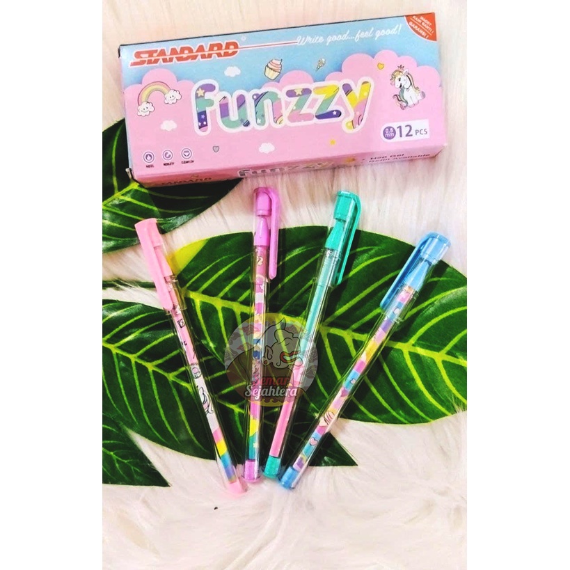 

[PCS] BALLPOINT / PENA / PULPEN STANDARD FUNZZY GEL 0.5MM HITAM*