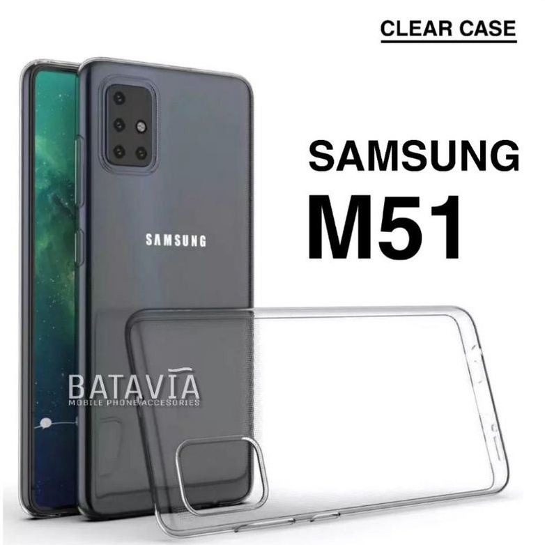 Soft Case Samsung M51 Jelly Case Original Clear Case Silikon Bening