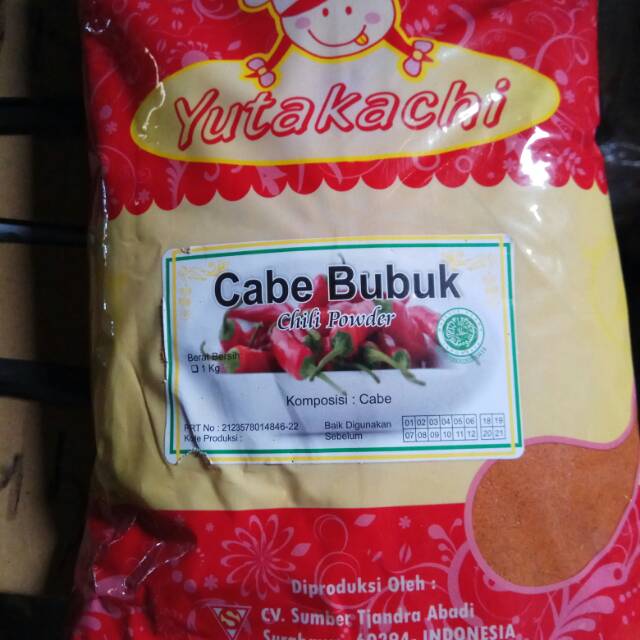 

cabai bubuk 1kg yutakachi