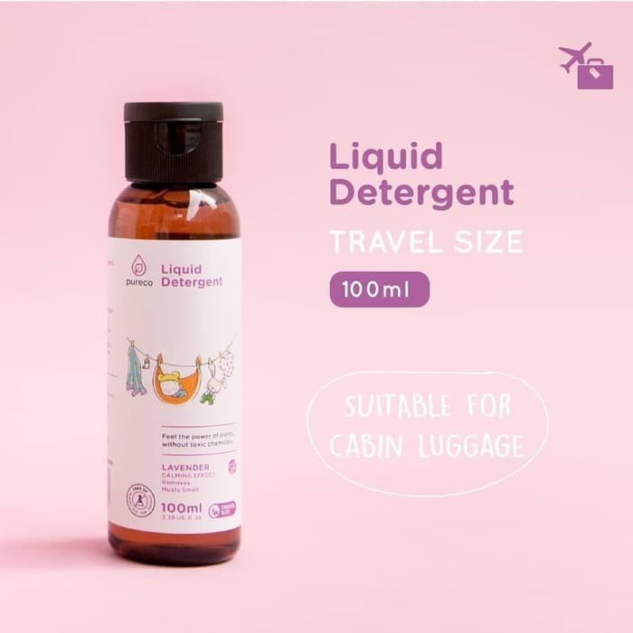 Pureco Liquid Detergen Travel Size 100ml - Lavender