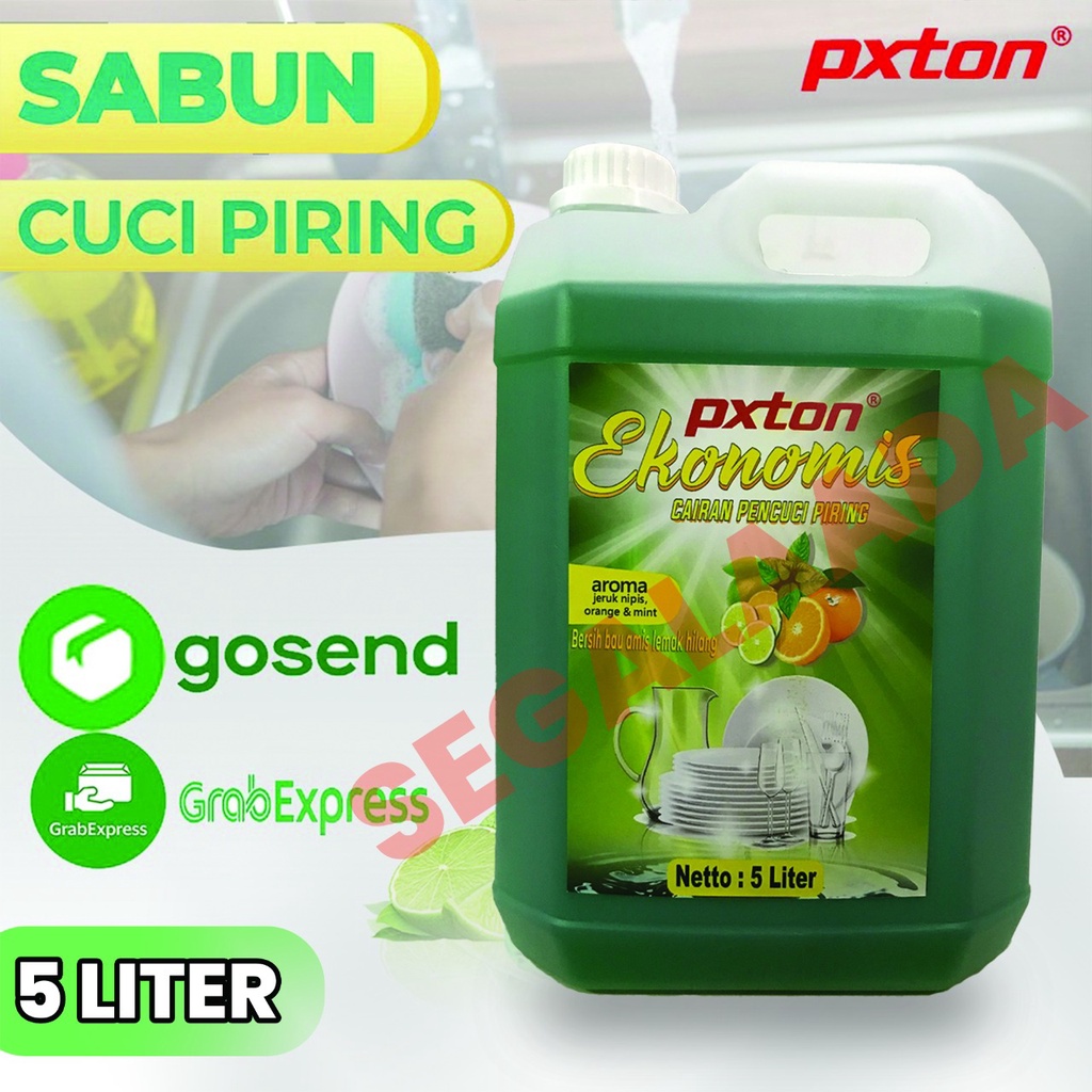 Sabun Cuci Piring PXTON Ekonomis Anti Bakteri 5L