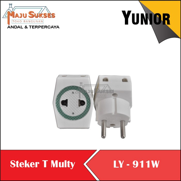 Steker T MULTI STEKER T MINI Steker 3 Lubang Tee 3 lobang TRM / YUNIOR / CAHAYA