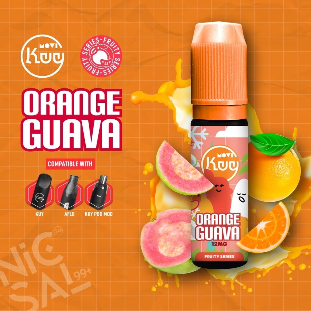 KUY 15ml Orange Guava Raspberry Peach FRUITY SERIES Nicsal99 Salt Nic