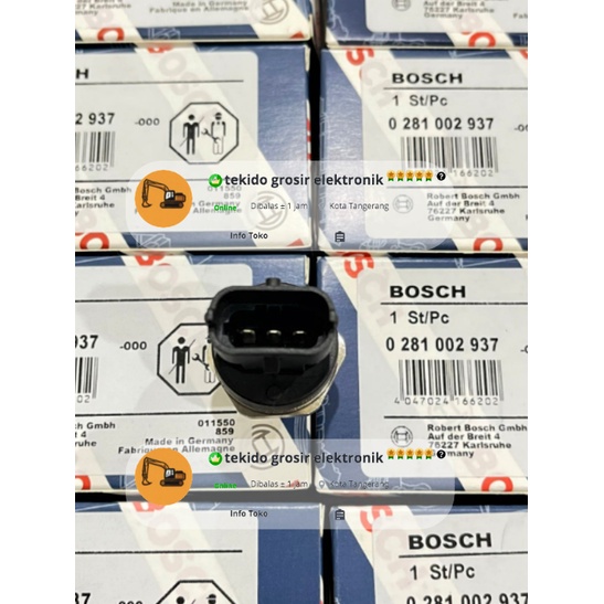 SENSOR COMMON RAIL VOLVO EC210 20792328 VOE20792328 BOSCH