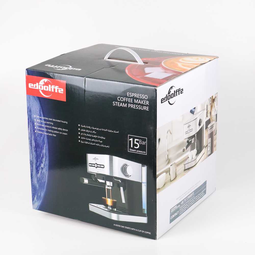 TD - DPR Edoolffe Mesin Kopi Semi Automatic Italian Coffee 15 Bar - MD-2009