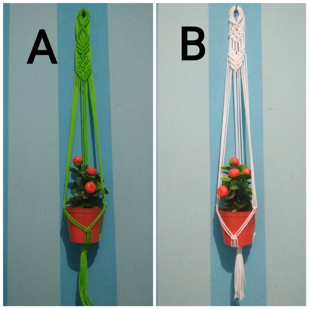 Tali pot gantungan / gantungan pot / hiasan dinding / tali macrame / tali kur