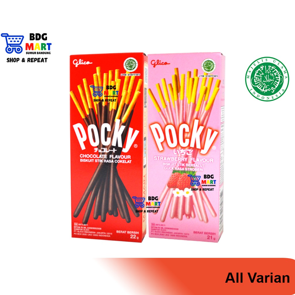 

VARIAN BOX MINI Pocky Kue Biskuit Stik Lapis Krim Coklat Strawberry Halal