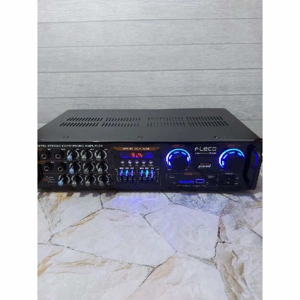 Amplifier Bluetooth Fleco D339 - Ampli Karaoke Feco 339 - Audio Mp3 Pl