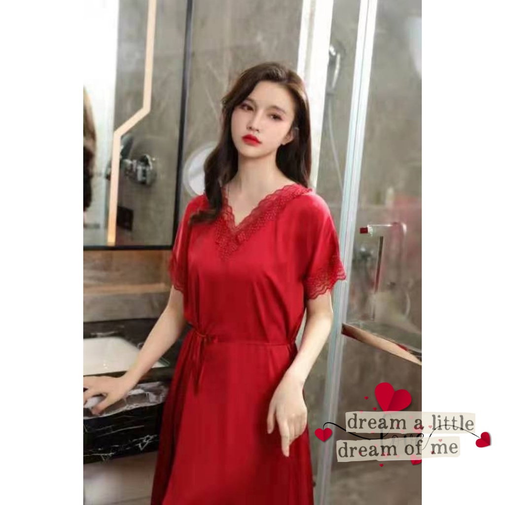 Dress Satin Daster Sexy Night Dress Sleepwear 61174160