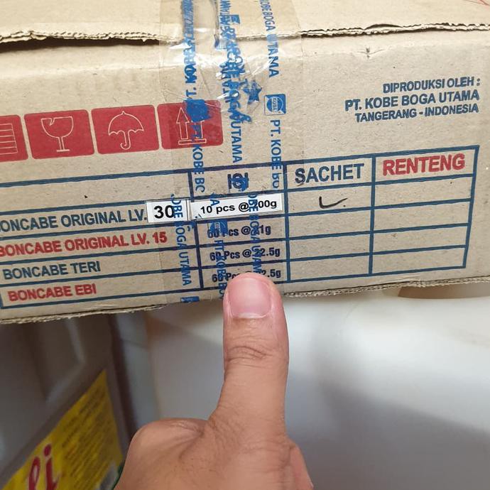 

Dijual Bon Cabe Lvl 30 Dus (200Gr X 10Pack) Terlaris