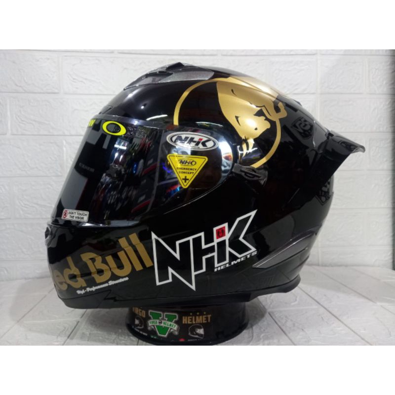 NHK HELM FULLFACE RX9 PAKET GANTENG (STIKER REDBLLU