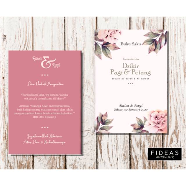 souvenir dzikir pagi petang custom