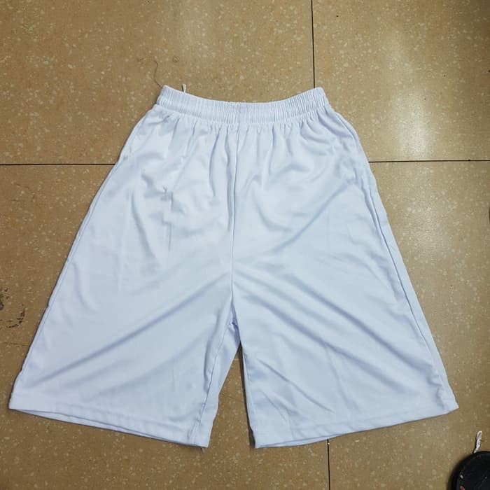 celana putih polos-celana bola futsal putih polos murah