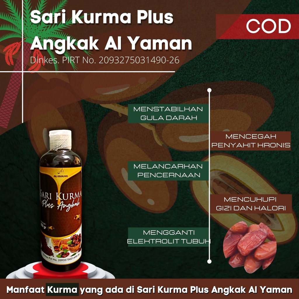 Al-Yaman - Sari kurma plus angkak untuk menurunkan dan mengobari thypus demam berdarah