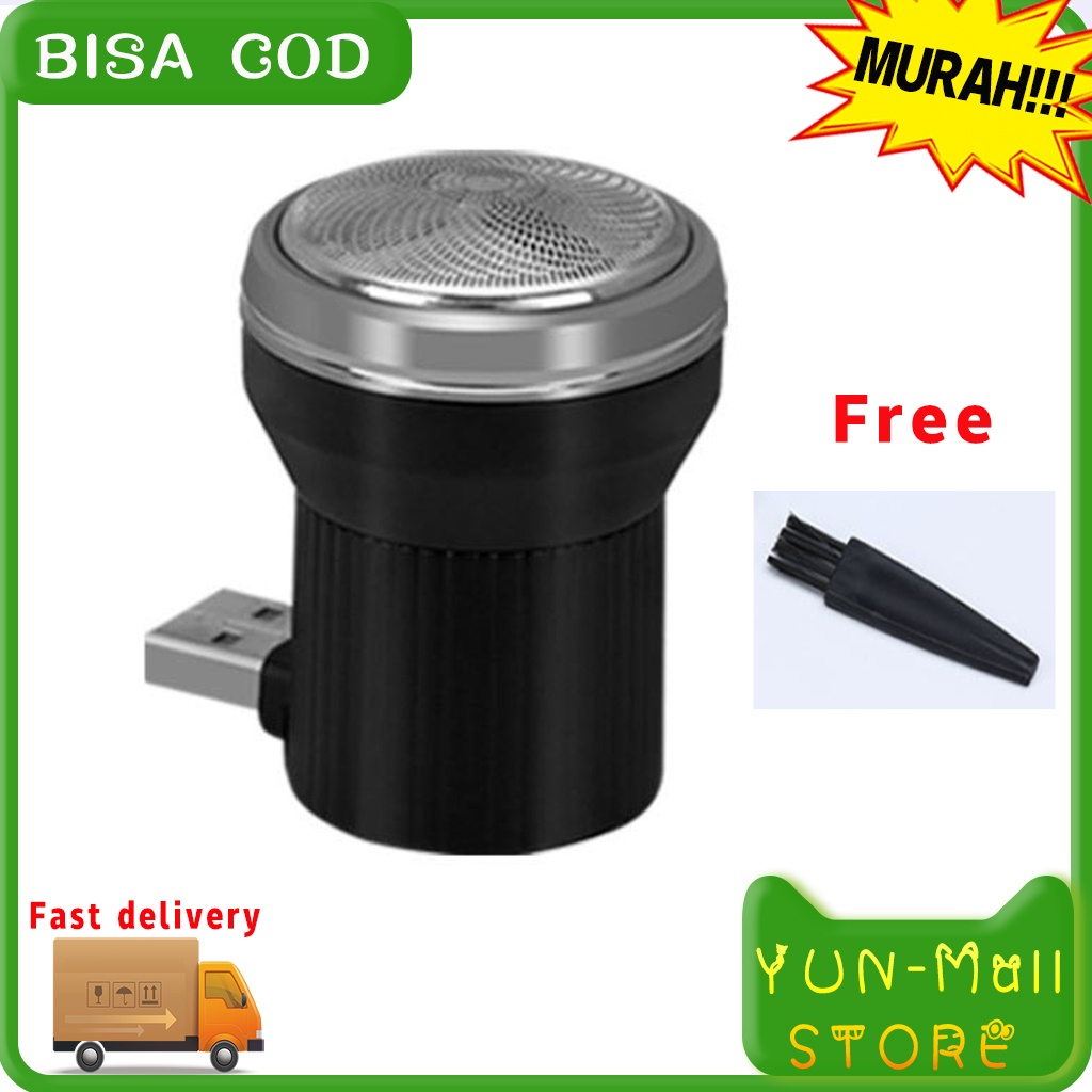 【COD+Dalam stok+Pengiriman Cepat】ALAT CUKUR BULU JENGGOT KUMIS PROTABLE MICRO USB MINI SHAVER