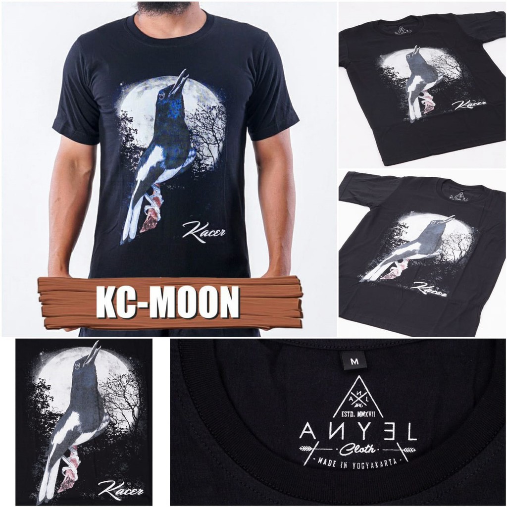 KCMOON, Kaos Burung Kacer, Baju Burung, Kaos Gambar Burung, Kicau Mania, Kaos Kacer, Baju Kacer