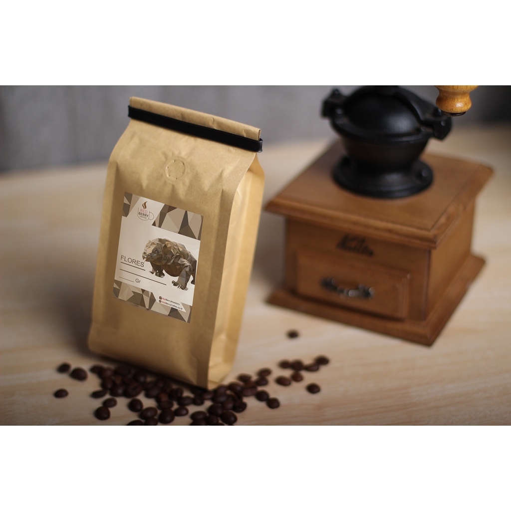 

(Biji / Bubuk) 250g Kopi Arabica - Flores Red Caturra-Red Berry Coffee Roastery - Indonesian Coffee