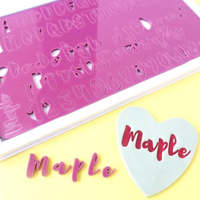 

Maple Medium Sweet Stamp Alphabet Stamp Cake Emboss Embosser
